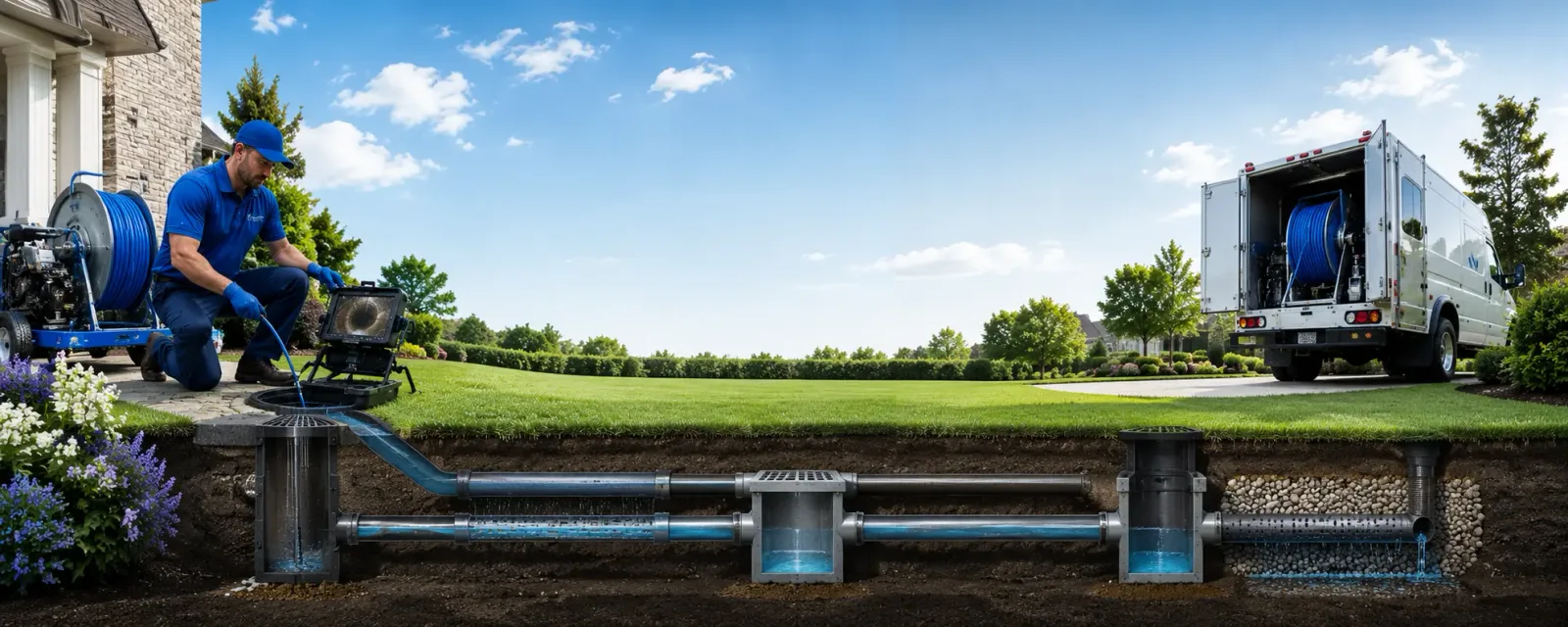 Outdoor drain cleaning information for East Otto, NY